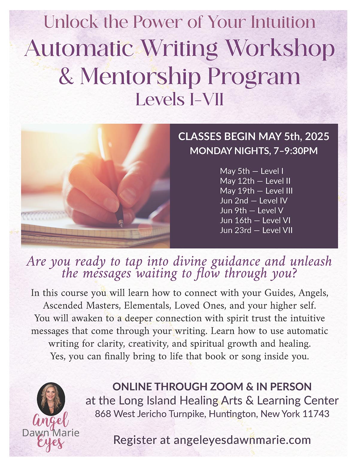 Automatic Writing Workshop Course and Mentorship Program with Dawn Marie