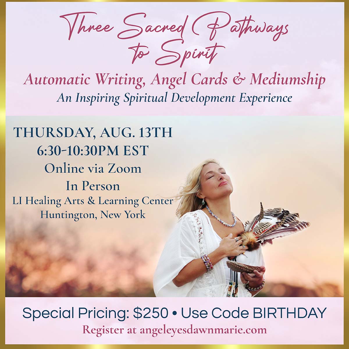 Three Sacred Pathways to Spirit Automatic Writing, Angel Cards & Mediumship